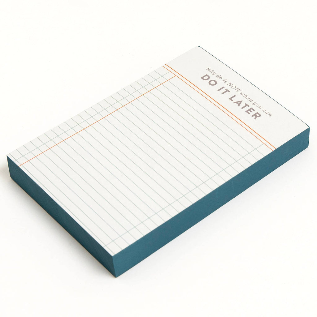 Do It Later Ledger Notepad | 120 Sheets