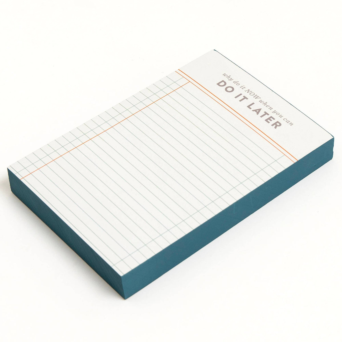 Do It Later Ledger Notepad | 120 Sheets
