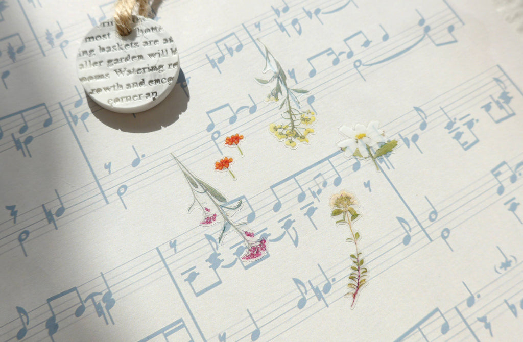 Letters From the Garden Vintage Floral Stickers | Suatelier Daily Deco