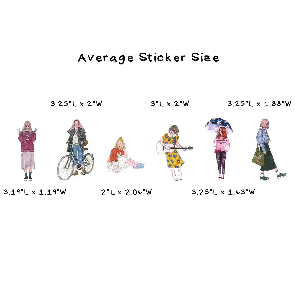 Wrapables Fashion Women Vinyl Sticker Pack