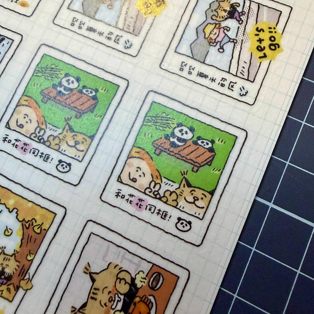 Instax Washi Stickers: Kawaii Planner instant camera sticker, eager to try memories. V35B: Eager to Try