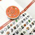 Hollaween mini Washi Tape - spooky season horror character RiN! Studio: Halloween