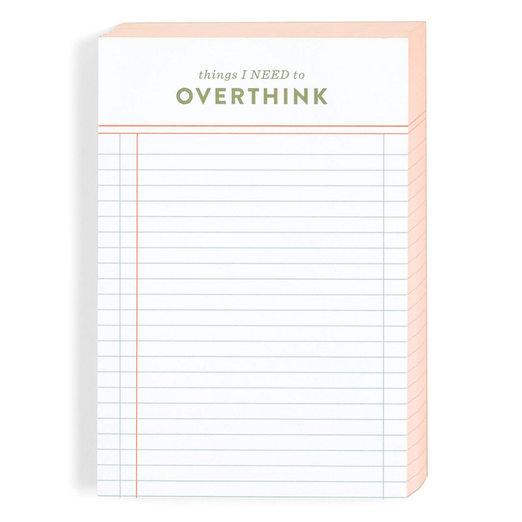 Things I Need to Overthink Notepad | 120 Sheets