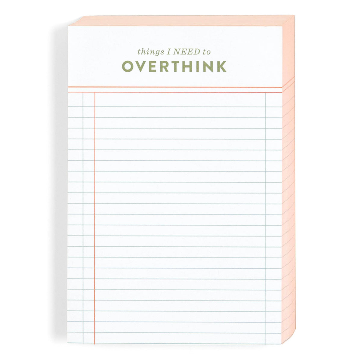 Things I Need to Overthink Notepad | 120 Sheets