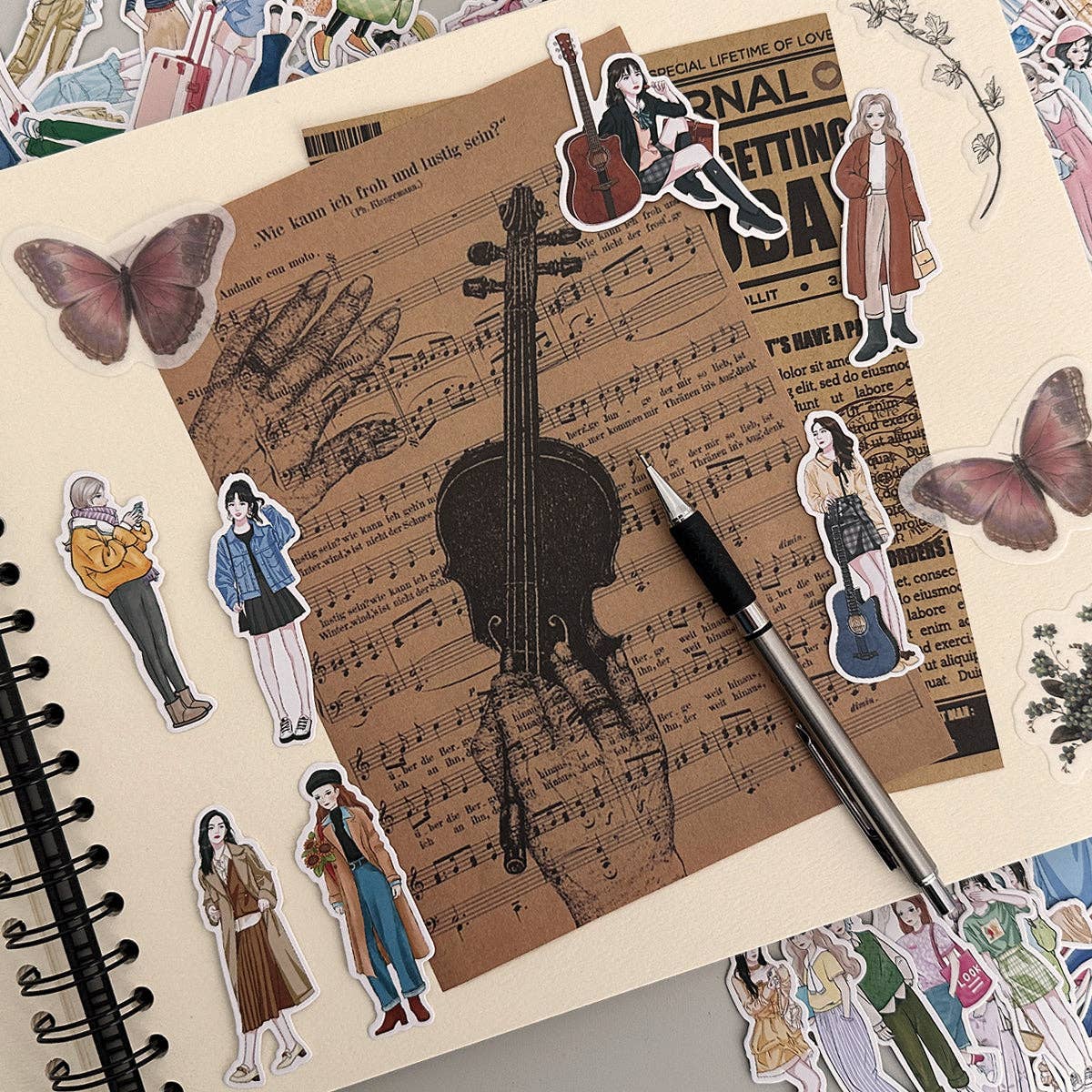 Wrapables Fashion Women Vinyl Sticker Pack
