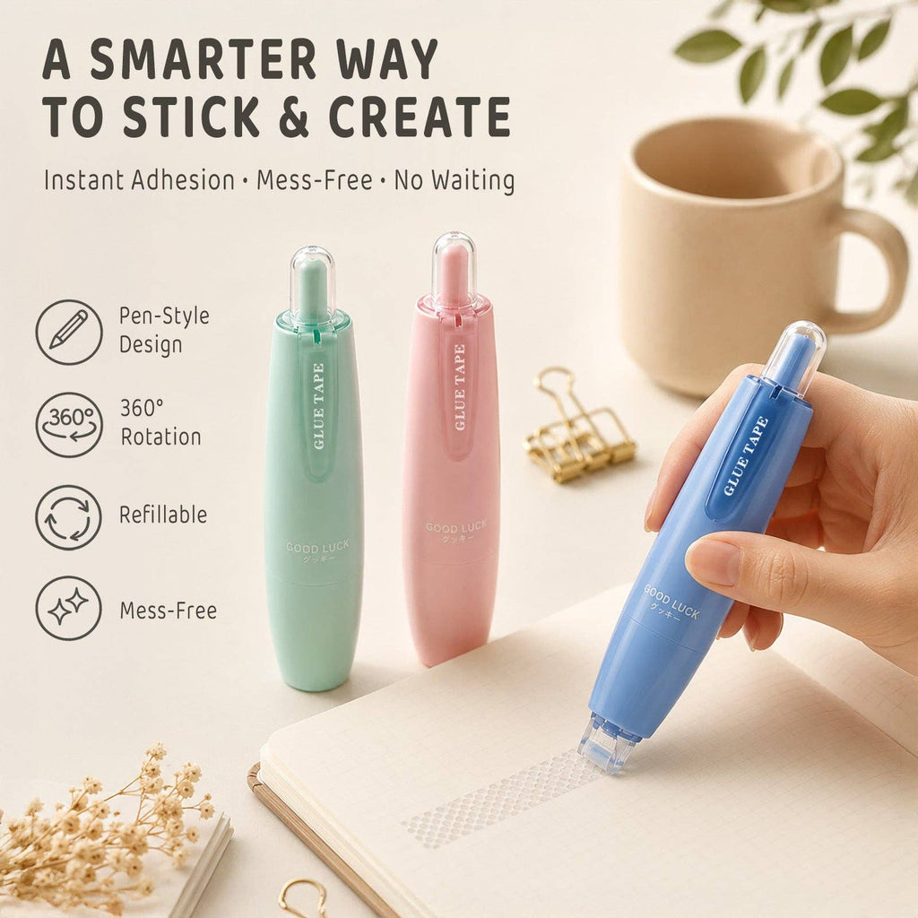 Wrapables Retractable Glue Tape Pen w/ refill