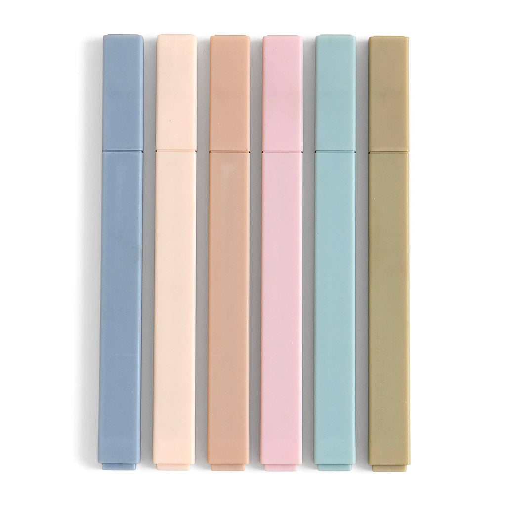 Soft Focus Muted Highlighter Set | 6 Colors