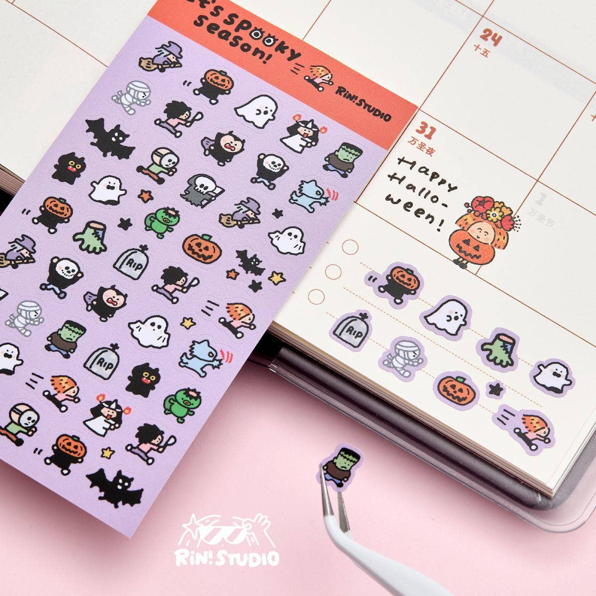 Mini Stickers - Coffee/Flower/Aloha/Halloween/Social Media/Dream/Childhood - RiN! Studio: Aloha