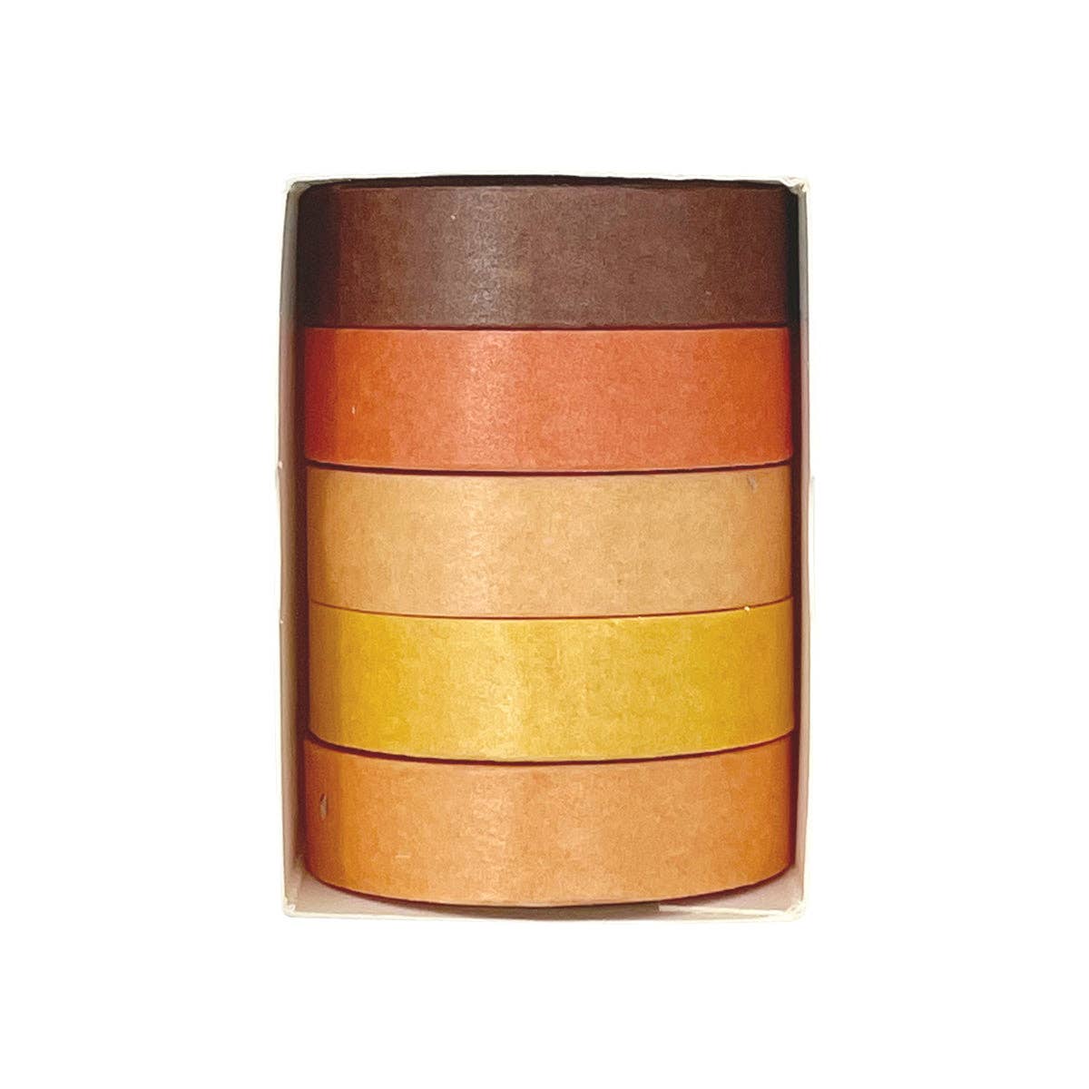 Wrapables Solid Color Washi Tape (Set of 5): Rainbow