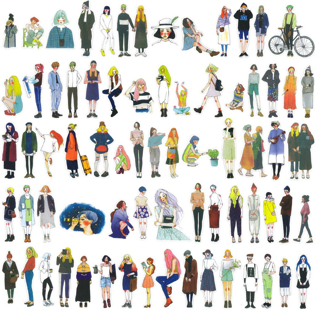 Wrapables Fashion Women Vinyl Sticker Pack