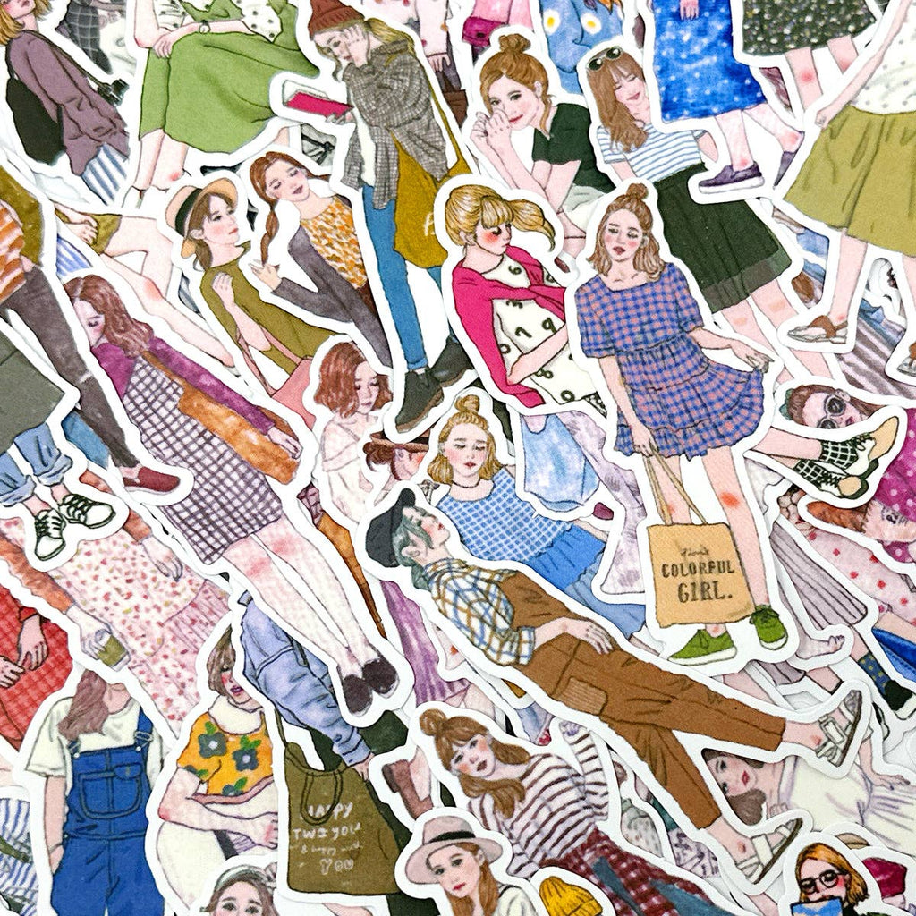 Wrapables Fashion Women Vinyl Sticker Pack