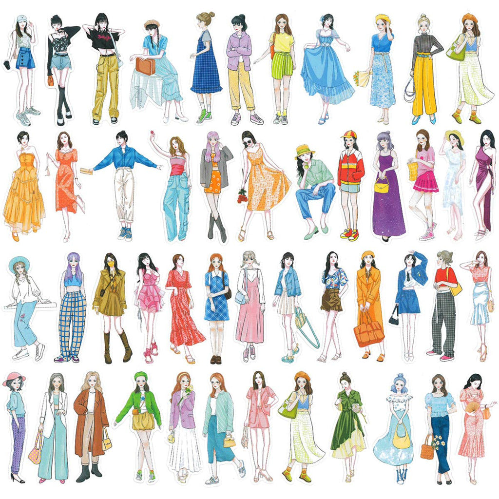 Wrapables Fashion Women Vinyl Sticker Pack