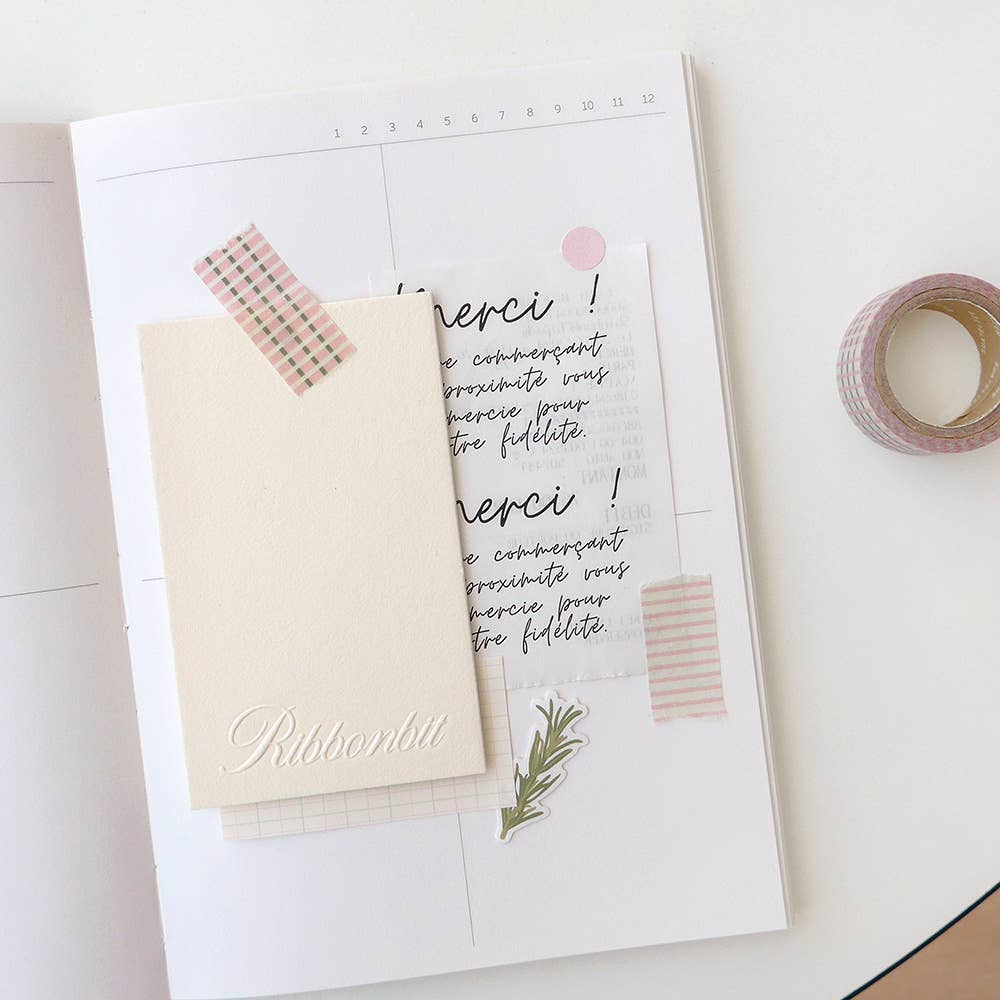 Pretty in Plaid Pink Pattern Washi Tape | Suatelier