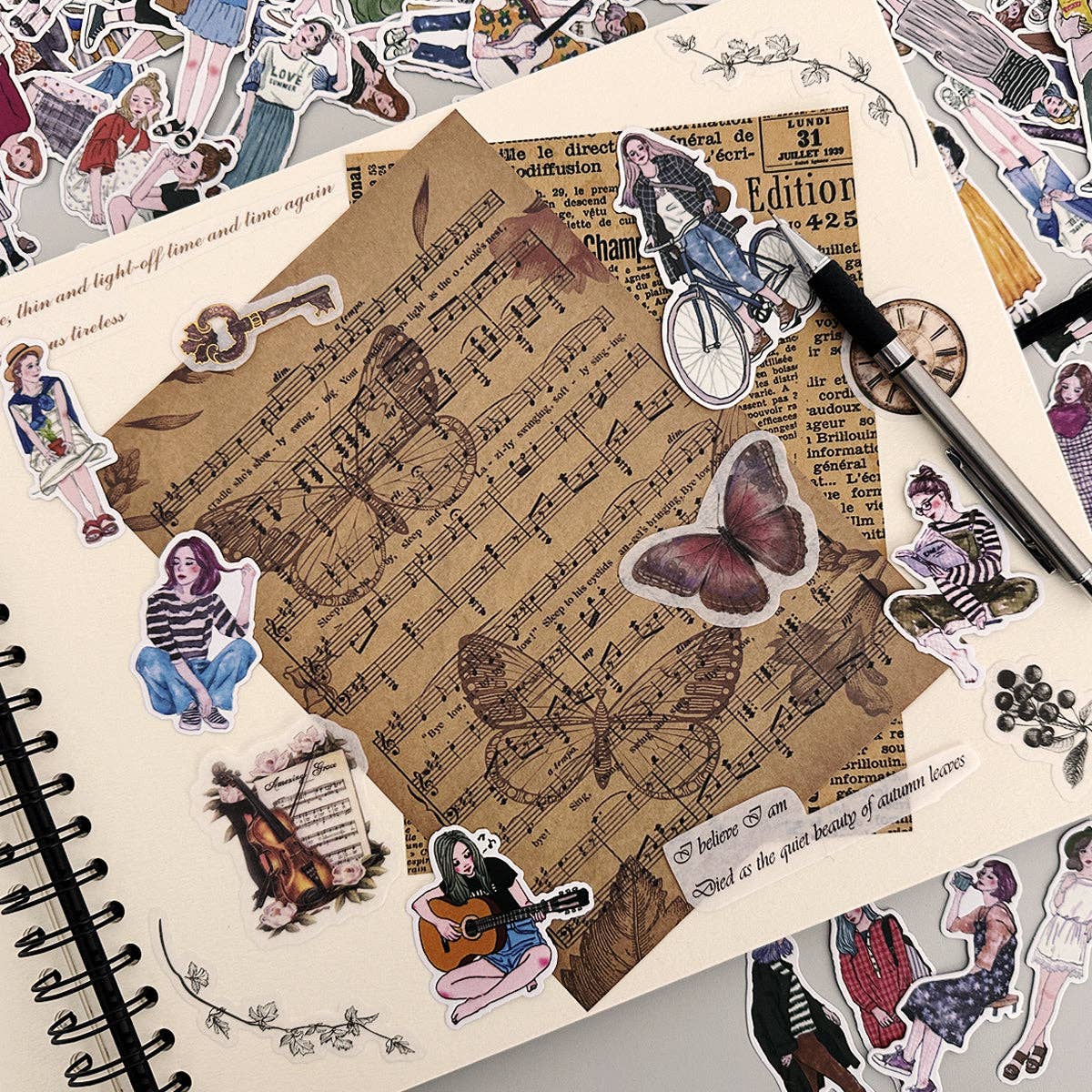 Wrapables Fashion Women Vinyl Sticker Pack