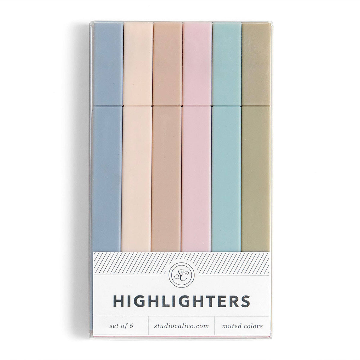 Soft Focus Muted Highlighter Set | 6 Colors