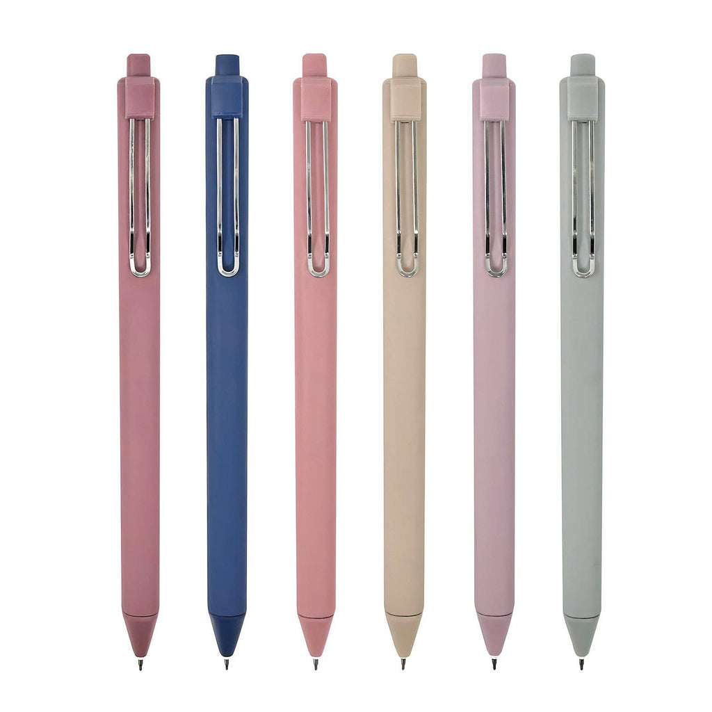 Wrapables Retractable Black Ink Gel Pens, 0.5mm Fine Point