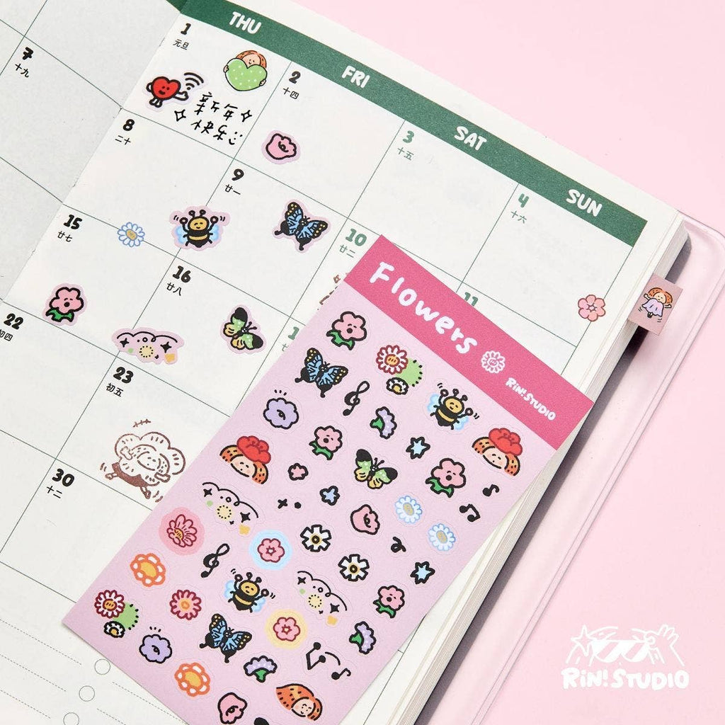 Mini Stickers - Coffee/Flower/Aloha/Halloween/Social Media/Dream/Childhood - RiN! Studio: Aloha