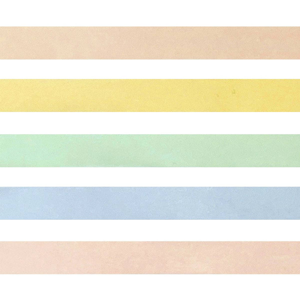 Wrapables Solid Color Washi Tape (Set of 5): Rainbow