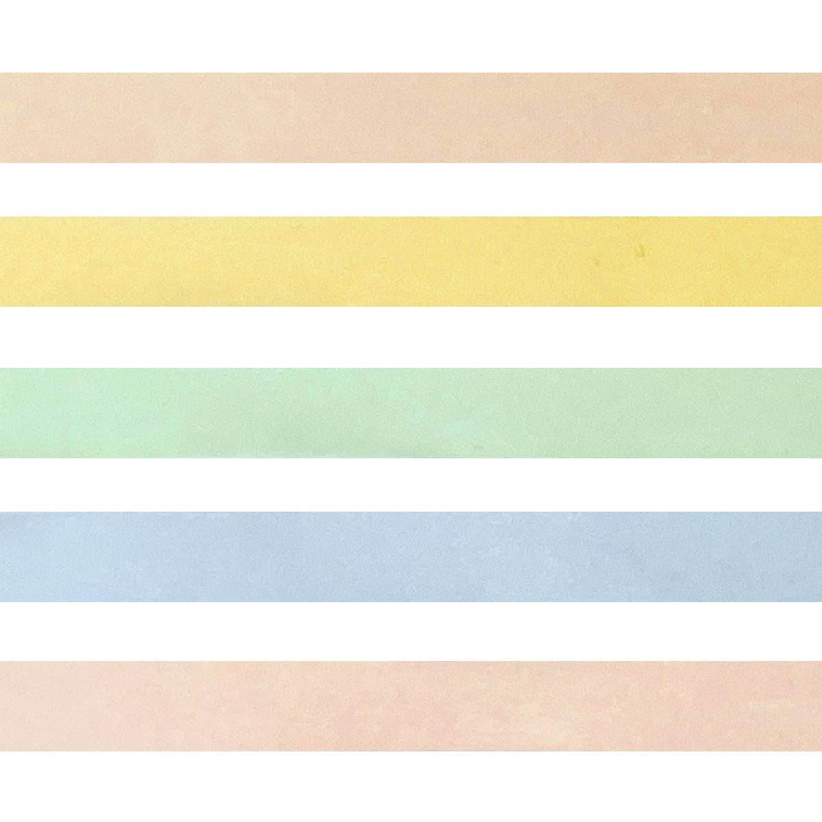 Wrapables Solid Color Washi Tape (Set of 5): Rainbow