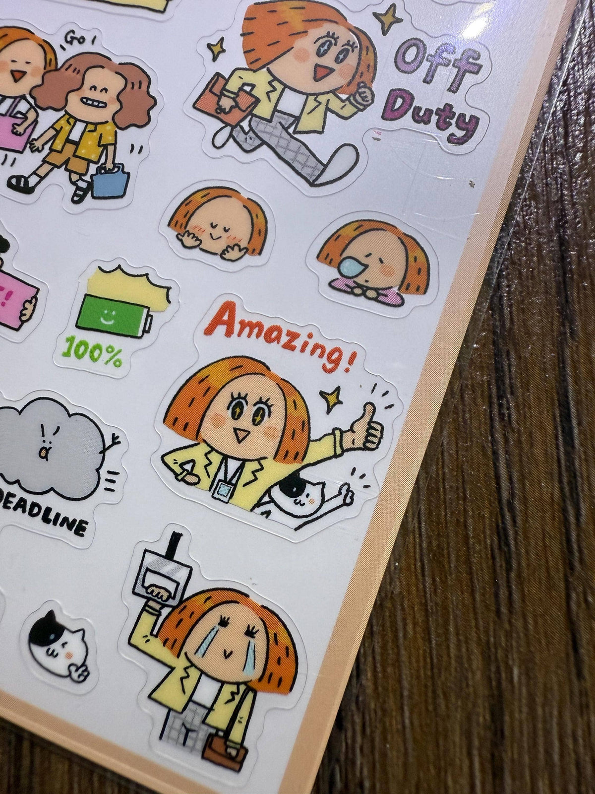 Working Diary Office Life Sticker Sheet | RIN! Studio