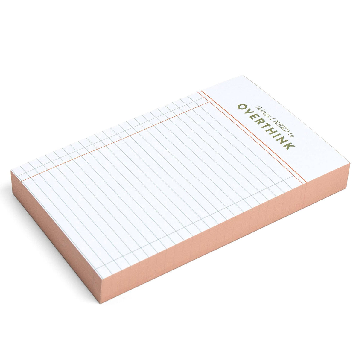 Things I Need to Overthink Notepad | 120 Sheets